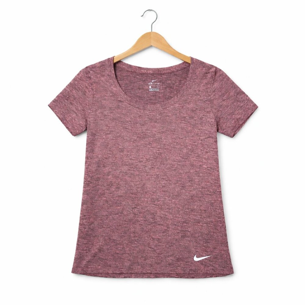NIKE | Dri Fit Purple & Grey  Women's Heathered Top - Small